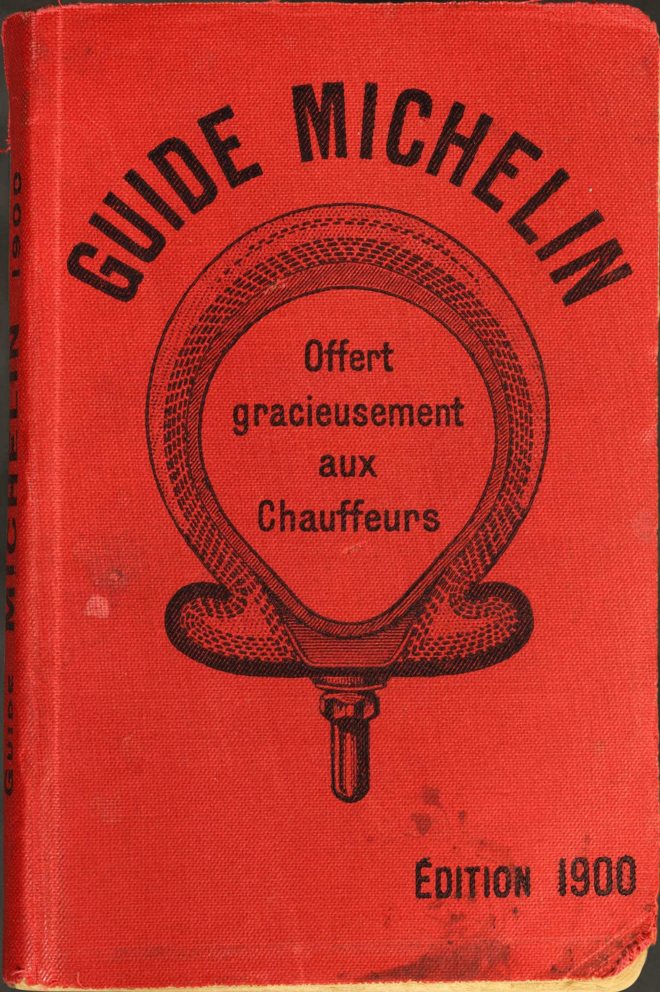 Couverture rouge du premier Guide Michelin, édition 1900